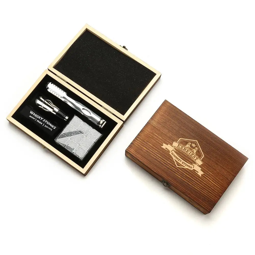 Whiskey Stones Gift Set - W/ Spirit Jigger