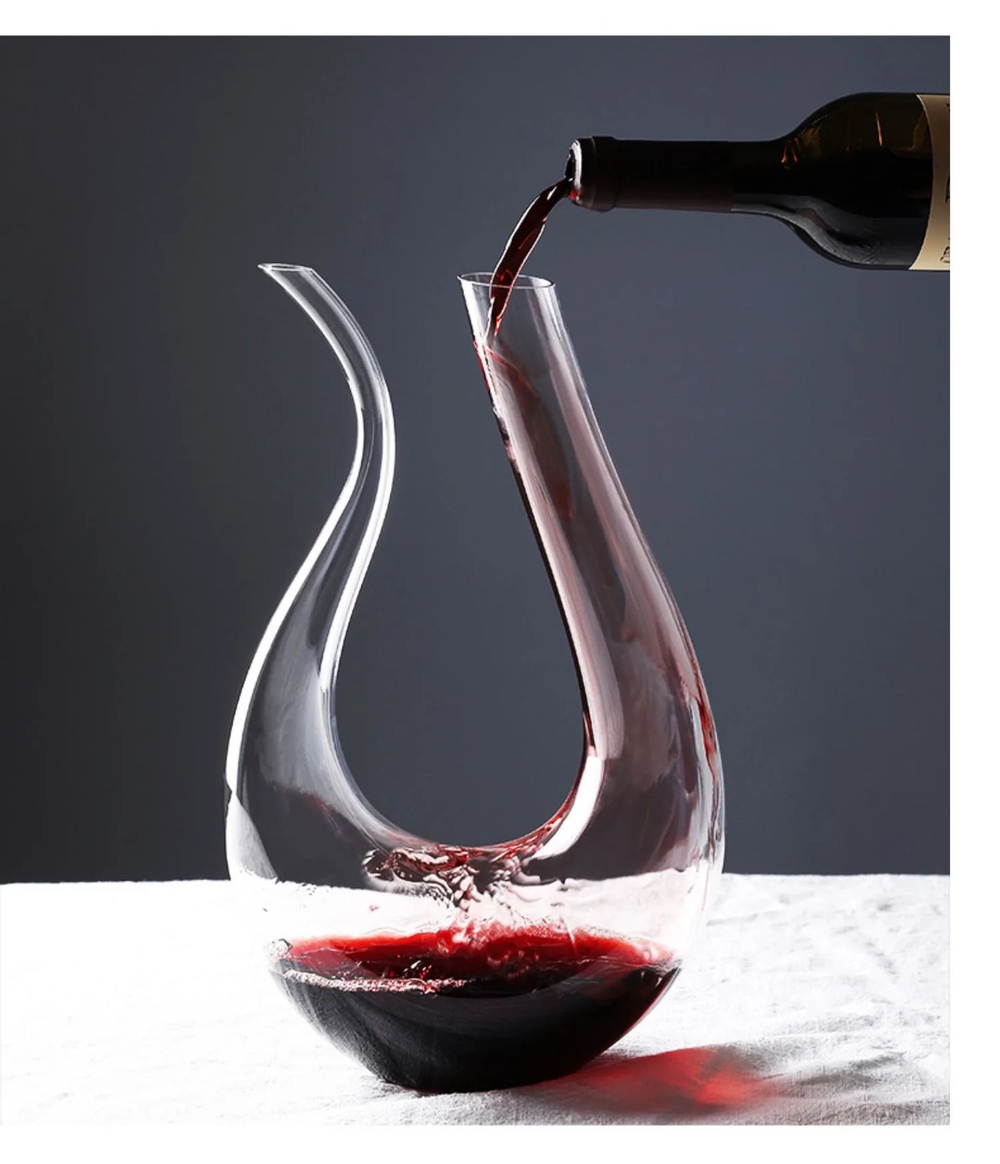 Large Red Wine Glass Decanter - 1500ml