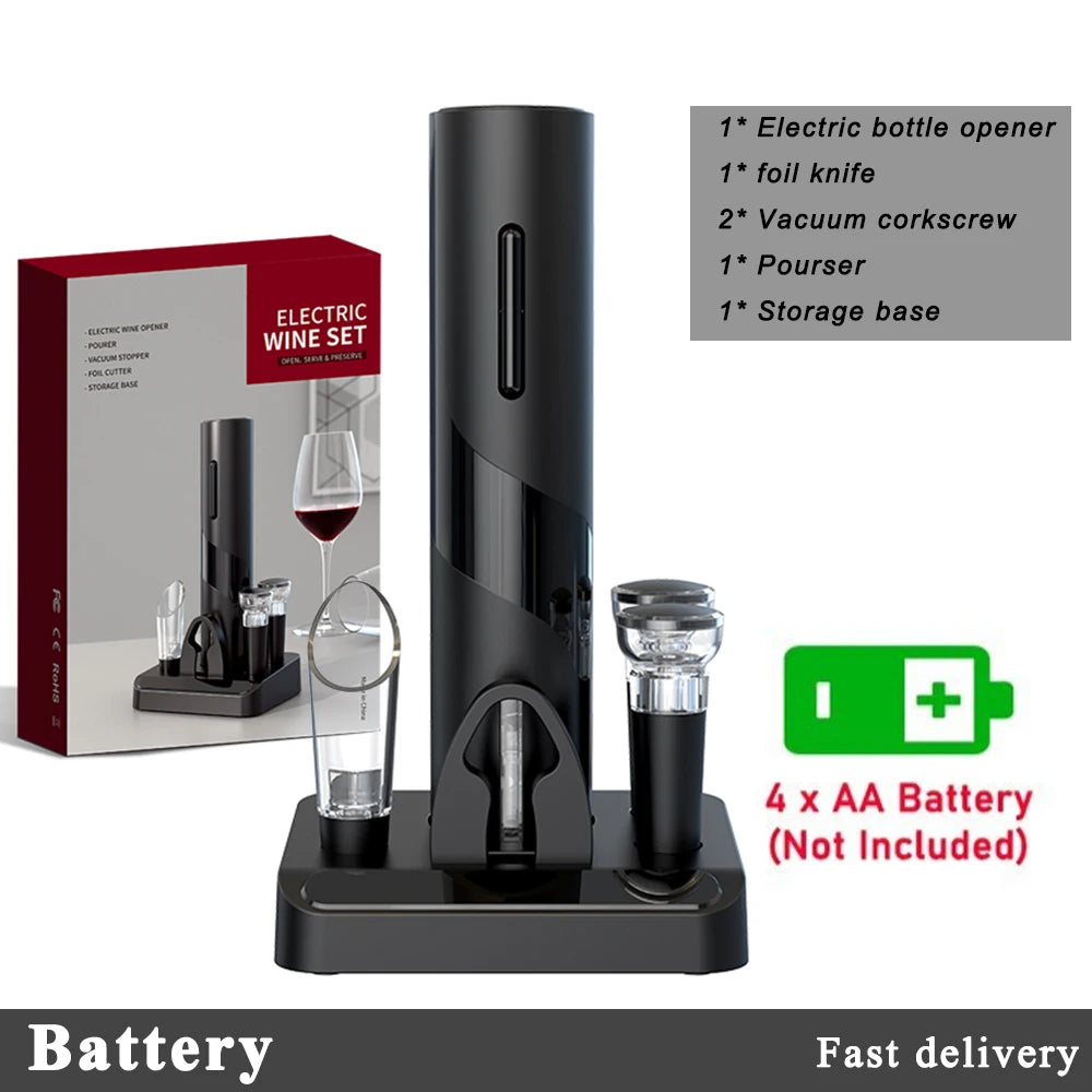 Rechargeable Electric Wine Opener with USB Charging Suit Kitchen Accessories